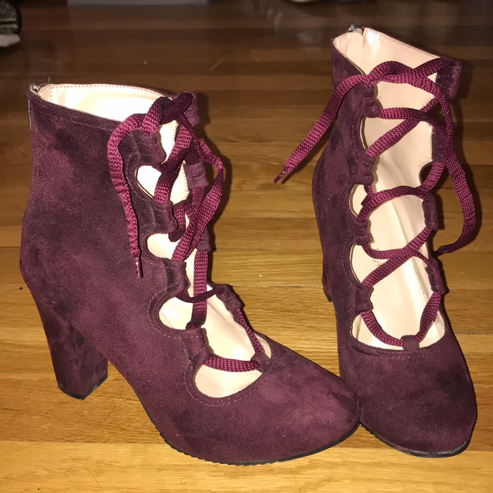 Heeled booties.